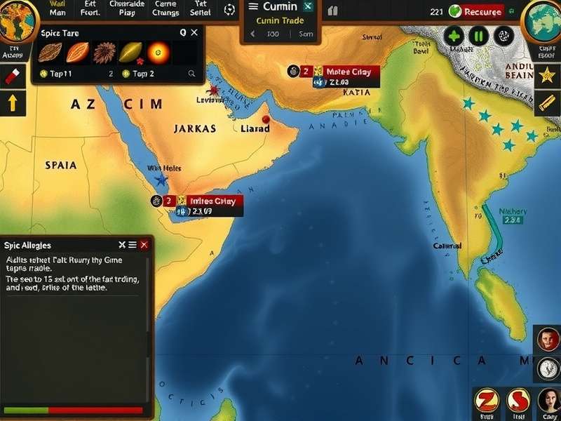 Cumin War Master gameplay screenshot showing spice trading interface
